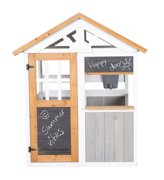 Maisonnette d'extérieur - Cabane en bois avec comptoir - Extensible - Multicolore