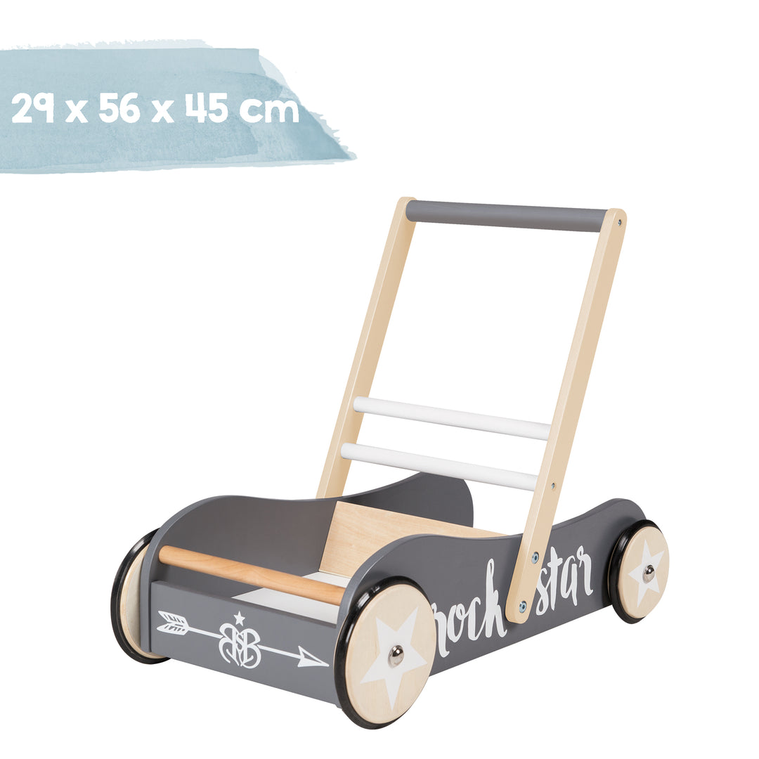 Girello 'Rock Star Baby 3', con freno, può essere utilizzato come passeggino per bambole