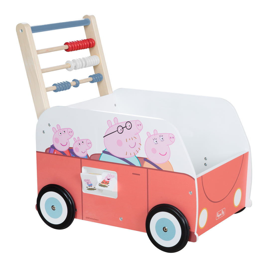 Autobus a spinta Bully 'Peppa Pig' - Passeggino con motivo della serie