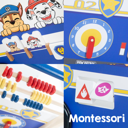 Bus a spinta Bully 'Paw Patrol' - girello per bambini con il motivo del cane della serie