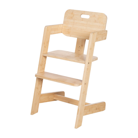 Chaise haute bébé 'Nature Up' avec plateau amovible - Bois de bambou certifié FSC