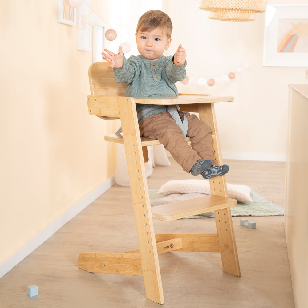Babyhochstuhl 'Nature Up' inkl. Essbrett - aus FSC-zertifiziertem Bambusholz