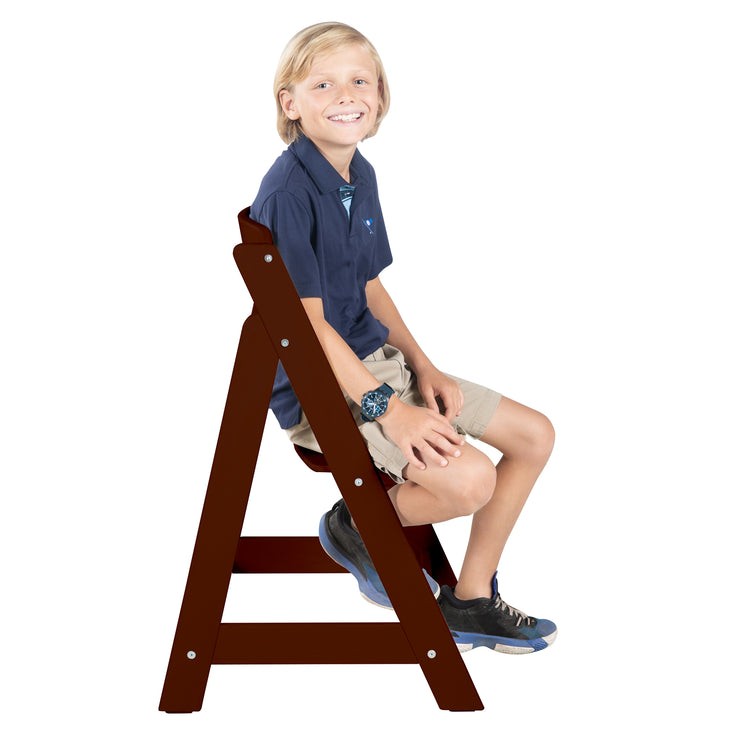 Trona evolutiva 'Sit Up Flex', crece con el niño hasta la silla juvenil, madera marrón