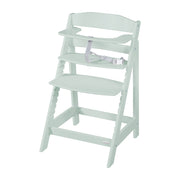 Wooden Evolutionary High Chair 'Sit Up Flex', grows-along with the child, mint