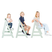 Trona evolutiva 'Sit Up Flex', crece con el niño hasta la silla juvenil, madera menta