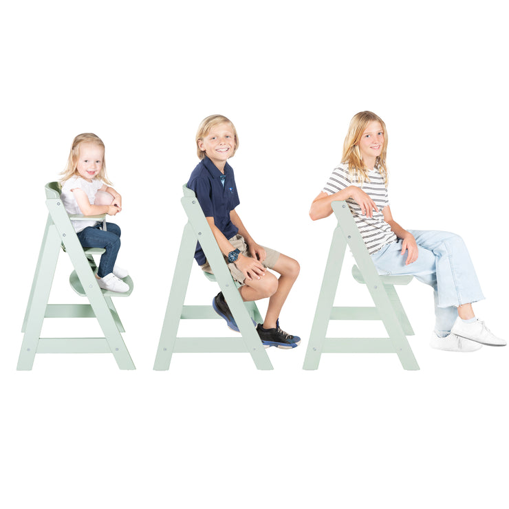 Chaise haute évolutive "Sit Up Flex" - Jusqu'à la chaise pour adolescents - Bois menthe