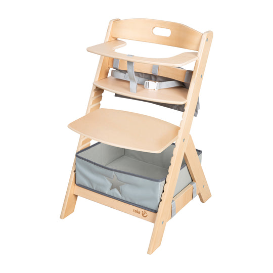 Trona para bebés 'Liv Up' con organizador incluido - Madera con certificación FSC - Natural