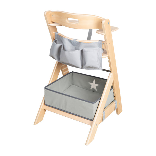 Trona para bebés 'Liv Up' con organizador incluido - Madera con certificación FSC - Natural