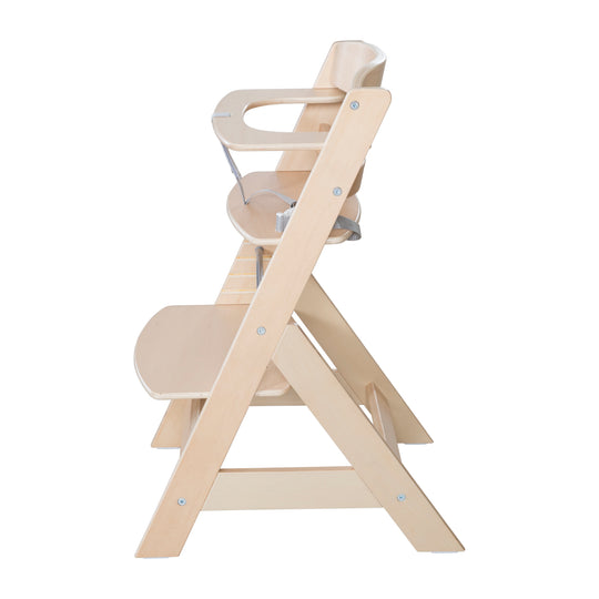 Trona para bebés 'Liv Up' con organizador incluido - Madera con certificación FSC - Natural