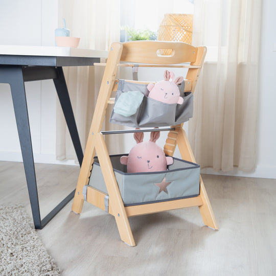 Trona para bebés 'Liv Up' con organizador incluido - Madera con certificación FSC - Natural