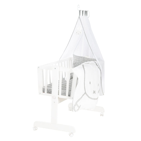 Set berceau complet 'miffy®', 40 x 90 cm, blanc, fonction de verrouillage, incl. accessoires