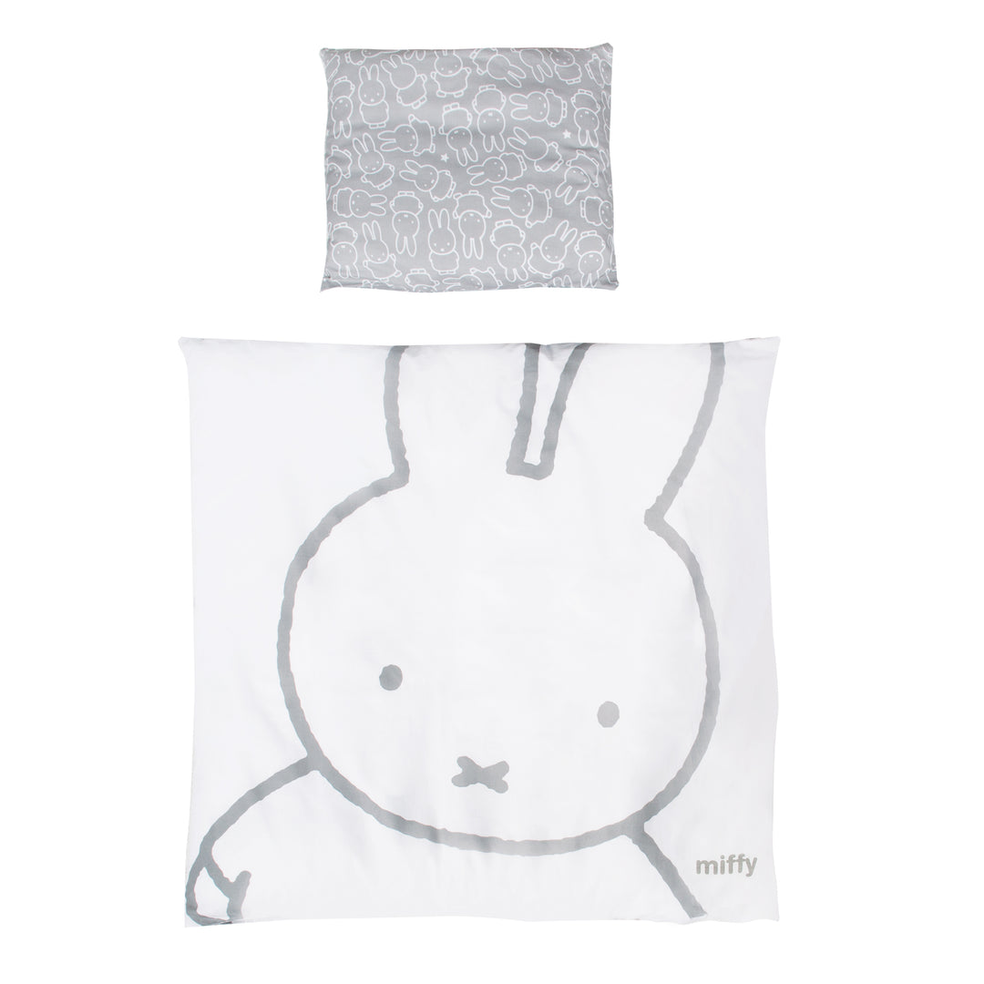 Set berceau complet 'miffy®', 40 x 90 cm, blanc, fonction de verrouillage, incl. accessoires