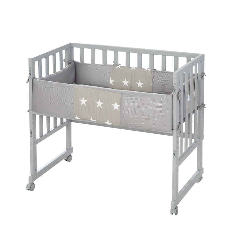 Co-Sleeper 'safe asleep®' 2 in 1 with barrier 'Little Stars', incl. mattress and nest