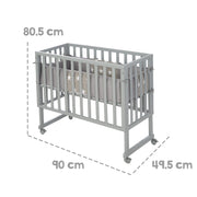 Culla next to me "safe asleep®" 2 in 1 con barriera "Little Stars", incl. materasso e riduttore