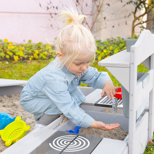 Depósito de agua para cocinas de juguete - Accesorios para juegos infantiles de exterior - Gris