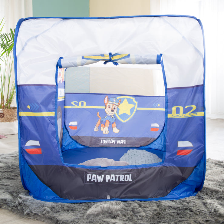 Tente de jeu Pop-Up 'Paw Patrol' - Tente en forme de voiture avec fonction de pliage automatique