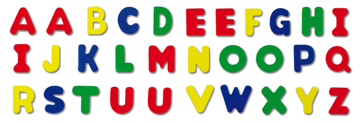 Lettere magnetiche, set ABC 31 pezzi, spille magnetiche in legno, giocattoli scolastici per bambini