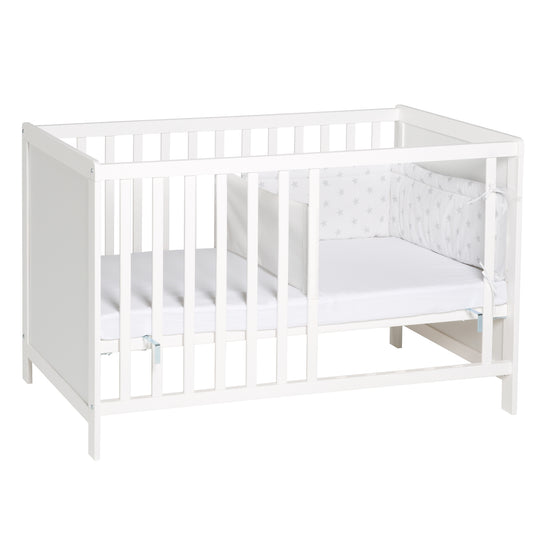 Lit multifonctionnel avec fonction d'appoint 60 x 120 cm, blanc, équipement de lit inclus