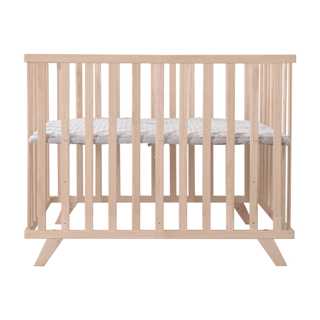 Parque infantil 75 x 100 cm natural con inserto de parque gris 'Lil Planet'