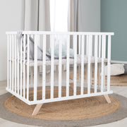 Wooden Playpen in Taupe 75 x 100 cm Incl. Grey Playpen Insert 'Lil Planet'