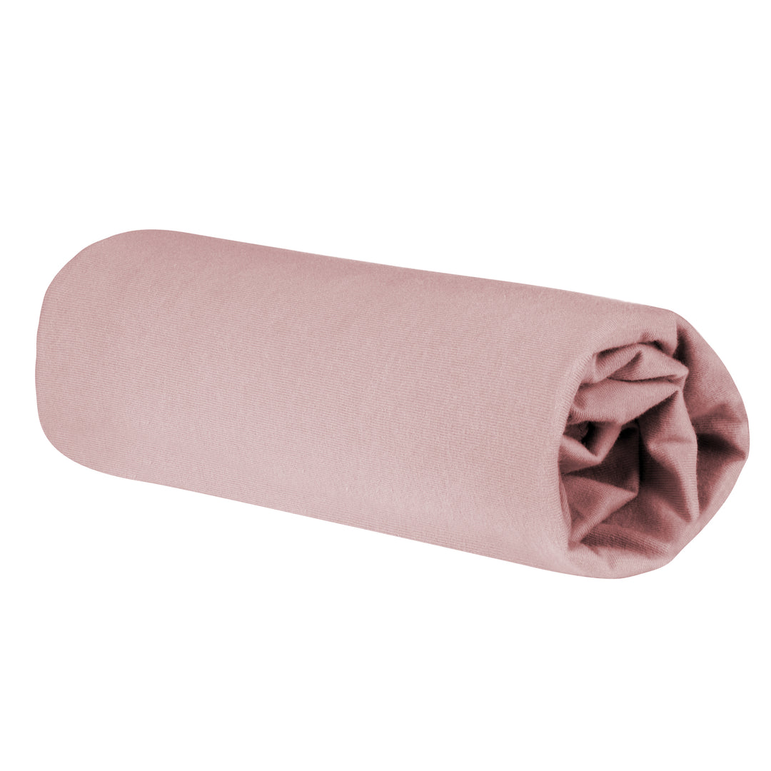 Drap-housse extensible 'Lil Planet' - Coton biologique certifié GOTS et Oeko Tex - Rose