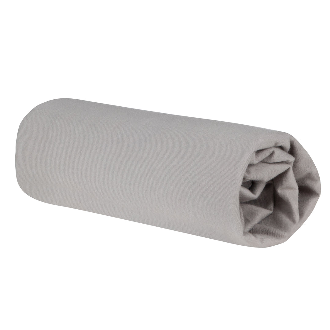 Drap-housse extensible 'Lil Planet' - Coton biologique certifié GOTS et Oeko Tex - Gris