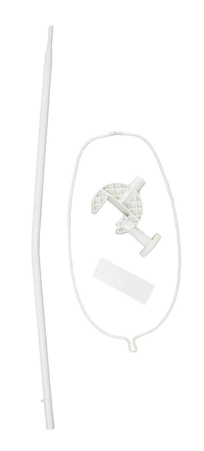Himmelstange, Universal Himmelhalter, weiß, für Babybetthimmel, rund, ca. 150 cm