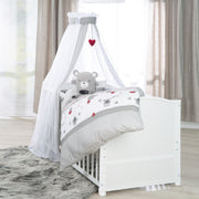 Bed set 'Adam & Owl', 70 x 140 cm, convertible, incl. bed linen, canopy, nest & mattress