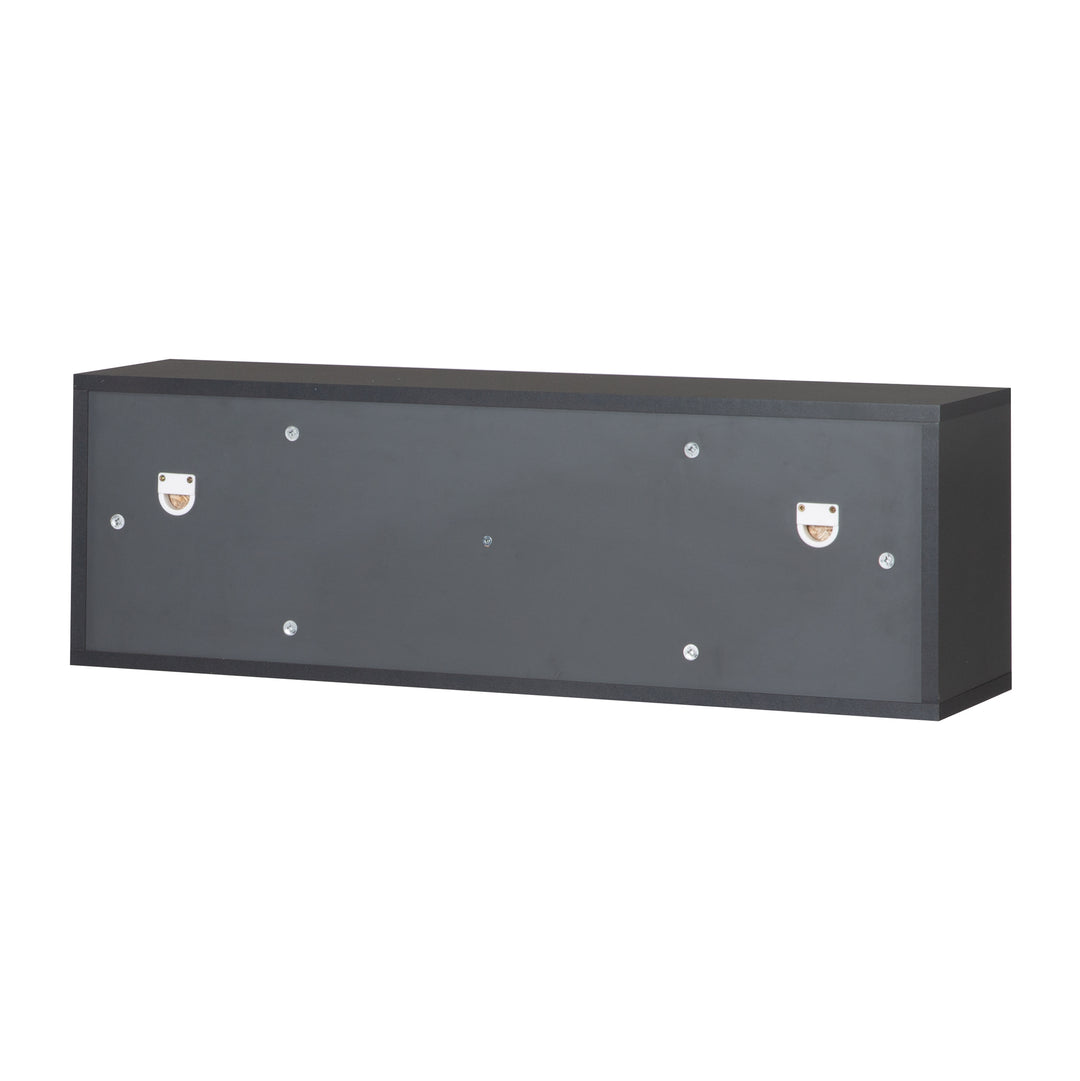 Universal-Wandregal anthrazit, Einrichtungsregal für den Platz über der Wickelkommode