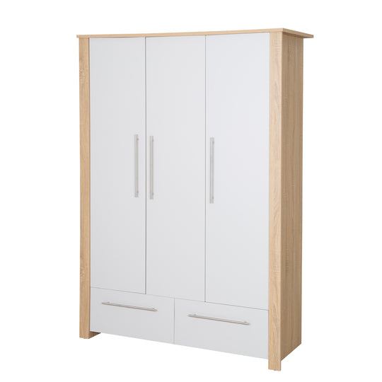 Conjunto de habitación infantil 'Matilda', incluye cuna/cama infantil 70 x 140 cm, armario y cómoda con cambiador