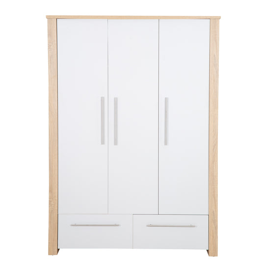 Conjunto de habitación infantil 'Matilda', incluye cuna/cama infantil 70 x 140 cm, armario y cómoda con cambiador