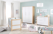 Nursery Set 'Matilda', incl. cot 70x140, wardrobe & changing dresser