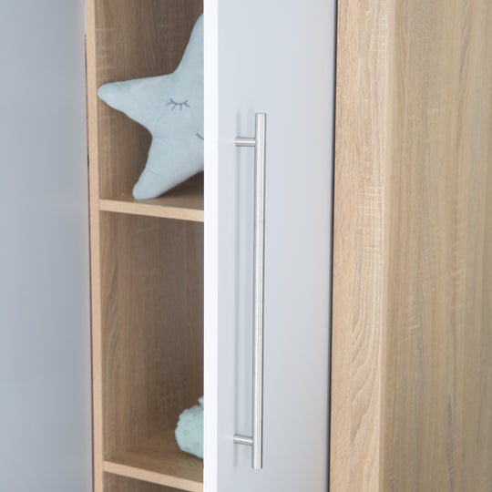 Conjunto de habitación infantil 'Matilda', incluye cuna/cama infantil 70 x 140 cm, armario y cómoda con cambiador