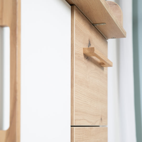 Children's Room Set 'Lion' 3-Piece - Bed 70x140 cm + Wide Changing Table + Wardrobe