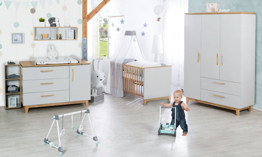 Set de chambre 'Caro', inkl. lit bébé 70 x 140 cm, commode á langer et armoire à 3 portes
