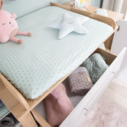 Juego de muebles 'Matilda', incl. cama de bebé/niño de 70 x 140 cm y cambiador