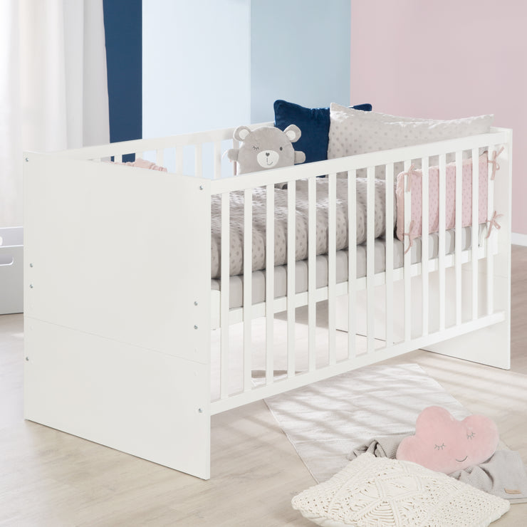 Furniture Set 'Anton' incl. Cot 70 x 140 cm & Changing Table in White