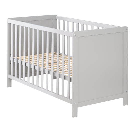 Möbelset 'Hamburg' - Baby- & Beistellbett 60x120 + Wickelkommode - Taupe