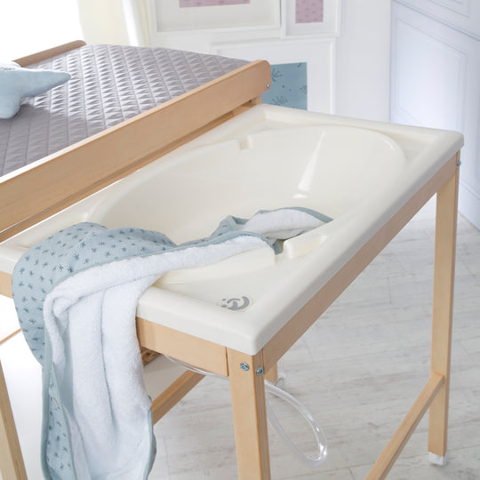 Bath-Changing Combination 'Baby Pool' Bicolor Including Changing Mat 'roba Style'
