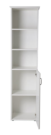 Stand shelf 'Constantin', white, wooden shelf for children's room, soft close technology, baby/children's furniture