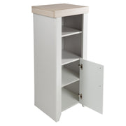 Standing shelf 'Helene', made of wood for baby & children's rooms, soft-close technology, light gray / Luna Elm