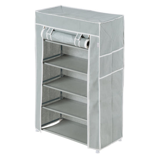 Armario textil 'Little Stars', para habitación infantil, bebé o sala, motivo estrellado gris, 58 x 28 x 90 cm