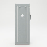 Mobile portaoggetti in tessuto "Little Stars" per bambini, perla cameretta, motivo a stella grigio, 158 x 58 x 28 cm