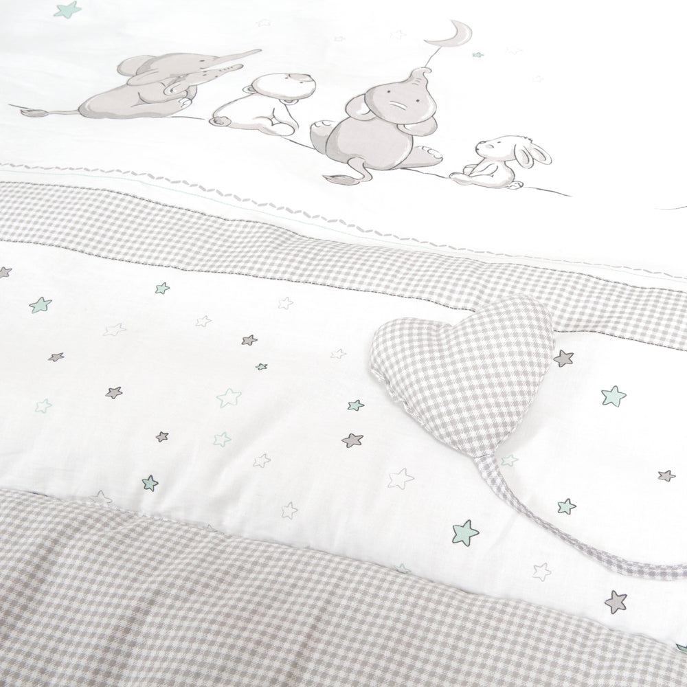 Krabbeldecke 'Sternenzauber', 100 x 100 cm, Spiel-/ Laufgittereinlage, 100 % Baumwolle