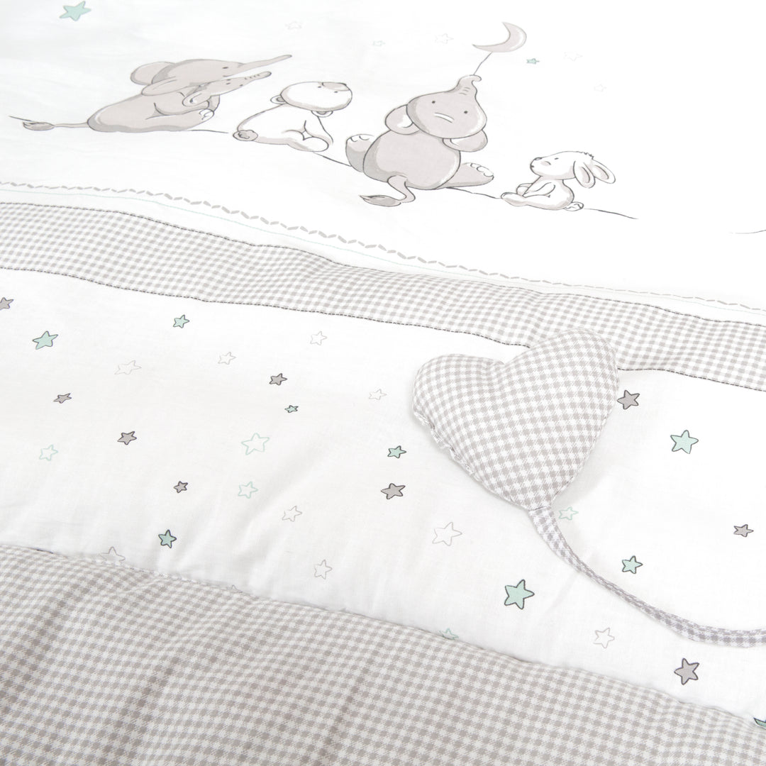 Krabbeldecke 'Sternenzauber', 100 x 100 cm, Spiel-/ Laufgittereinlage, 100 % Baumwolle