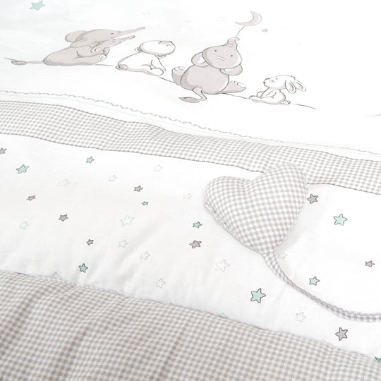 Krabbeldecke 'Sternenzauber', 100 x 100 cm, Spiel-/ Laufgittereinlage, 100 % Baumwolle