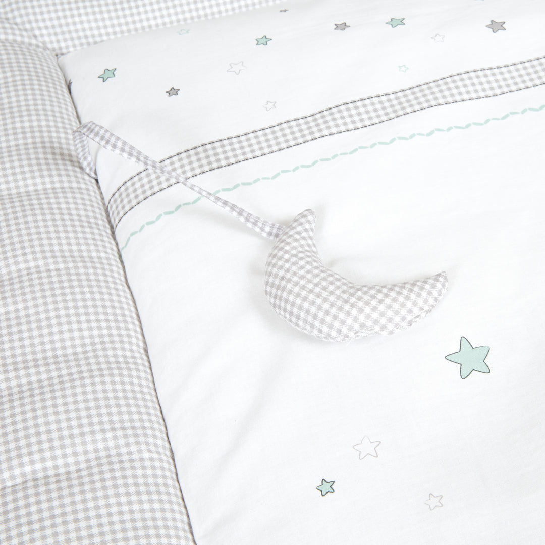 Krabbeldecke 'Sternenzauber', 100 x 100 cm, Spiel-/ Laufgittereinlage, 100 % Baumwolle