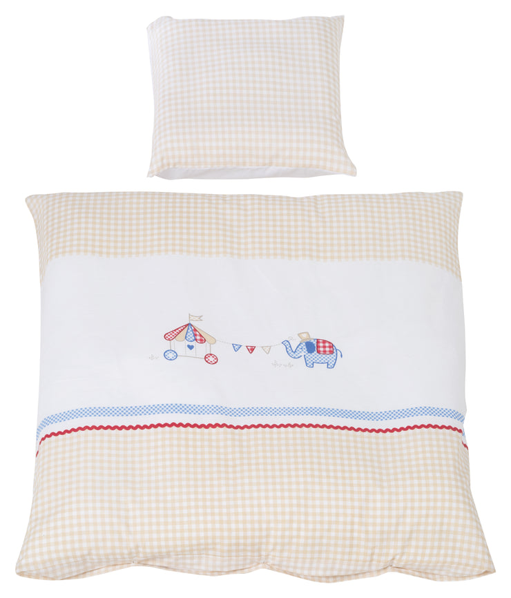 Weighing bedding 'Happy Circus', 2-piece weighing set, baby bed linen 80 x 80 cm, 100% cotton