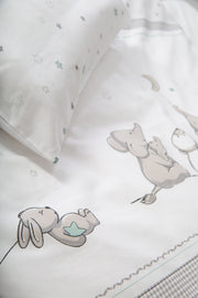 Weighing set 'Star Magic', 2-pieces, reversible bed linen 80 x 80 cm, 100% cotton