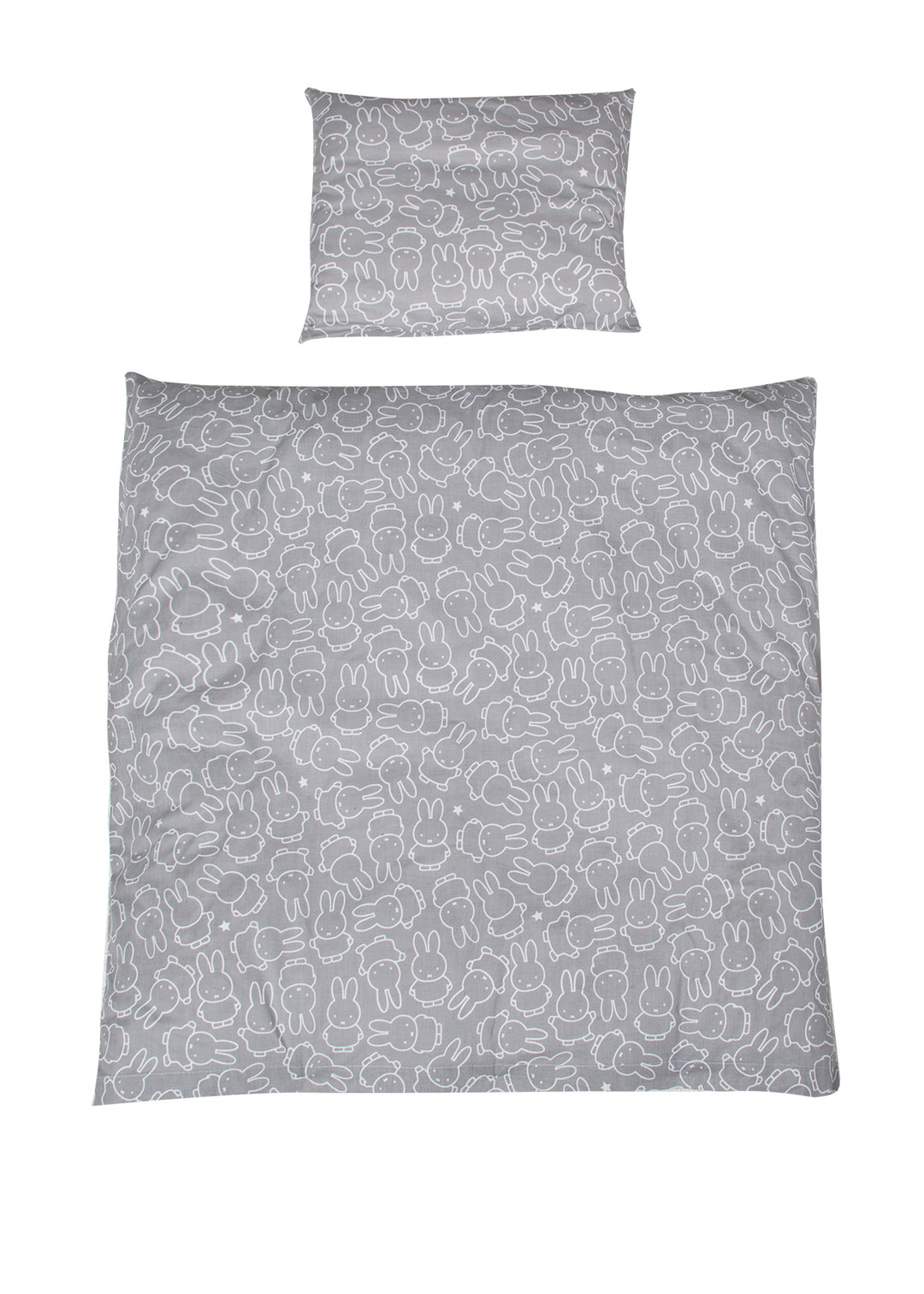 Set de cuna 'miffy®', 2 piezas, ropa de cuna reversible 80 x 80 cm, 100% algodón